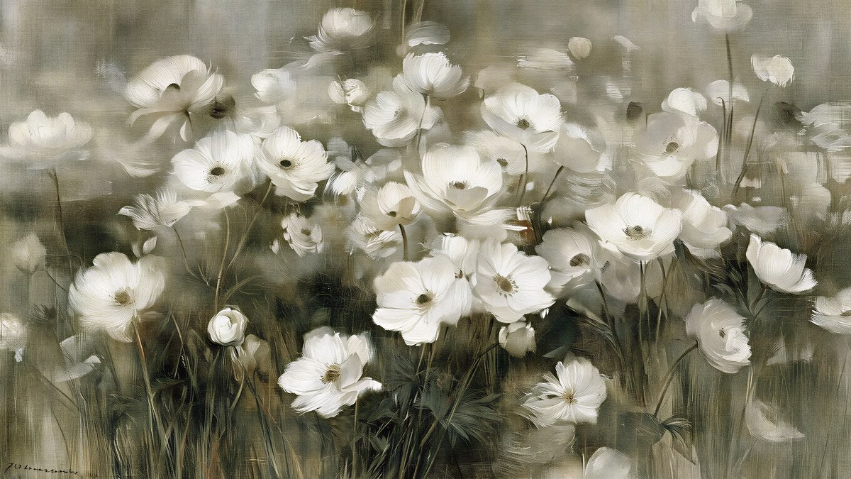 White Anemone Field artwork