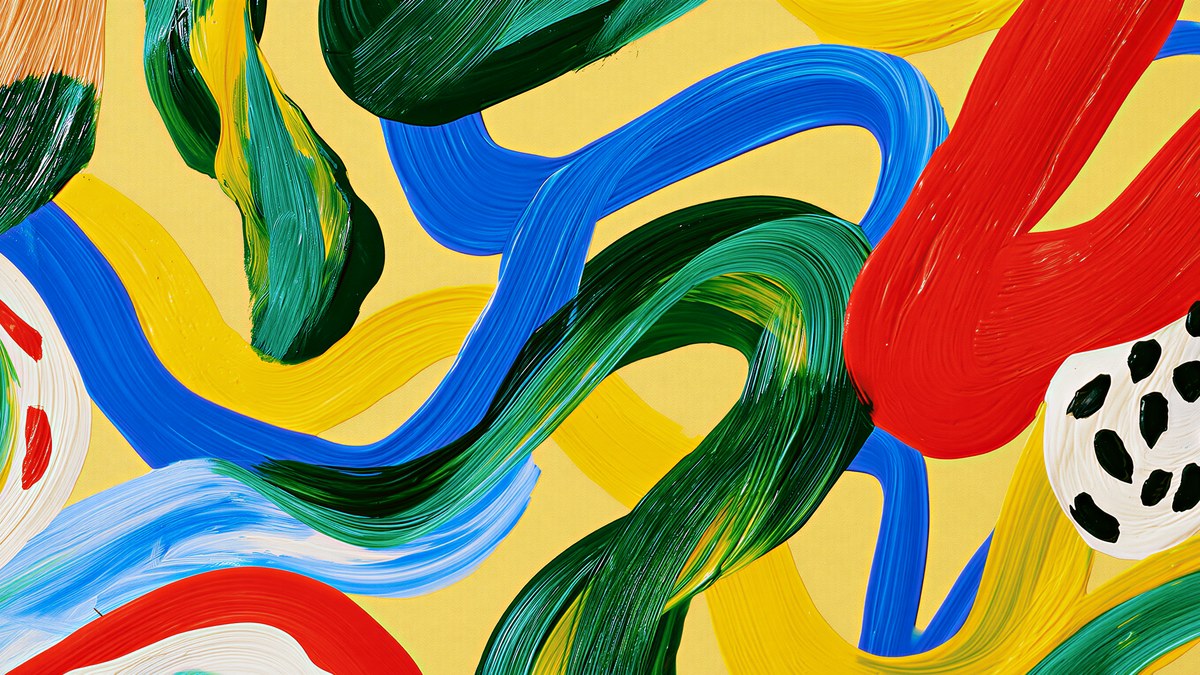 Bold Brushstroke Loops artwork