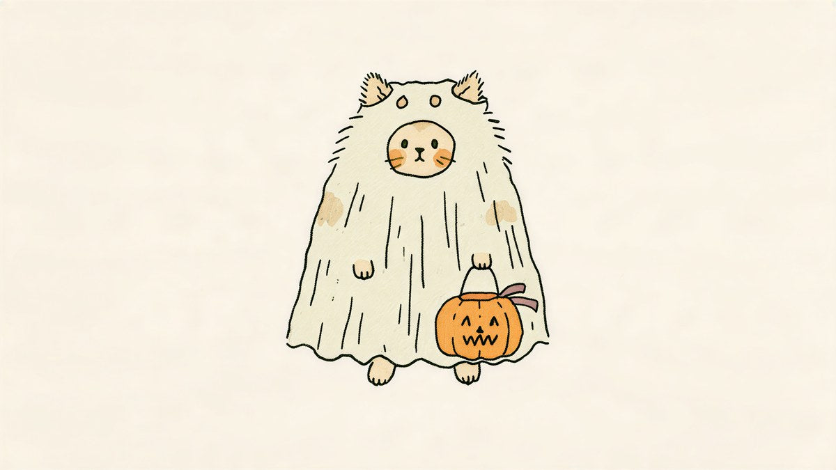Ghost Sheet Cat artwork