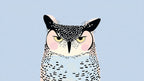 Grumpy Dotted Owl artwork