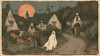 Moonlit Village Ghost artwork