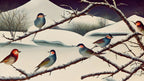 Songbirds on Snowy Thorns artwork