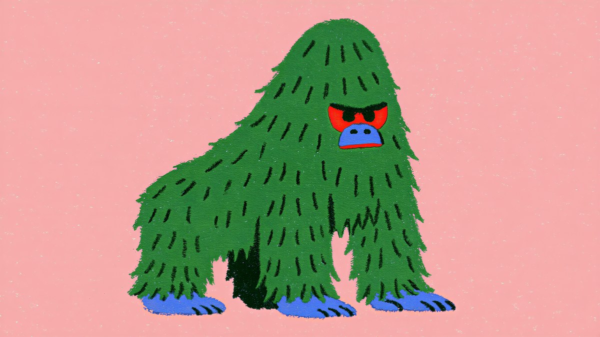 Grumpy Green Gorilla artwork