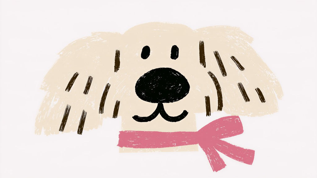 Pink Scarf Puppy artwork