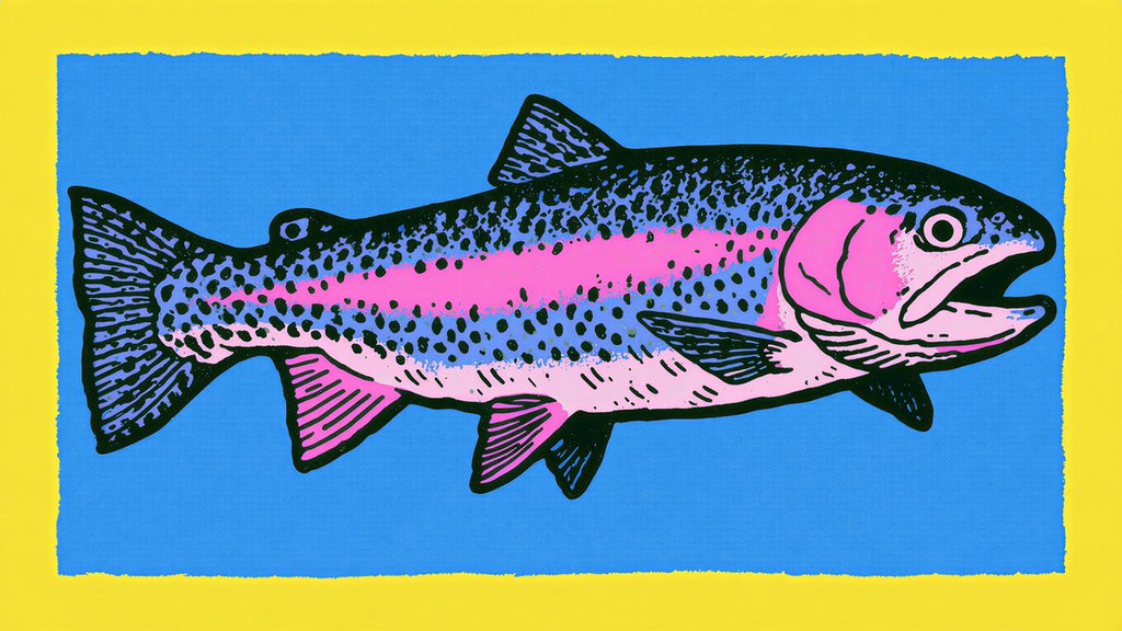 Neon Rainbow Trout artwork
