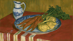 Carrots and Blue Pitcher artwork