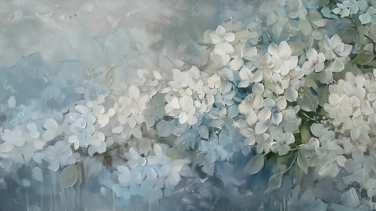 Dusty Blue Hydrangeas artwork