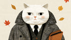 Tweed Coat Gentleman Cat artwork