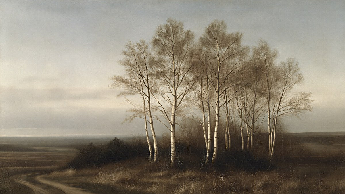 Evening Birch Grove artwork