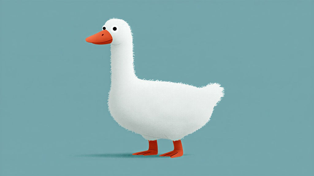 Lone White Duck artwork