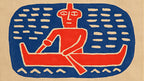 Red Canoe Paddler artwork