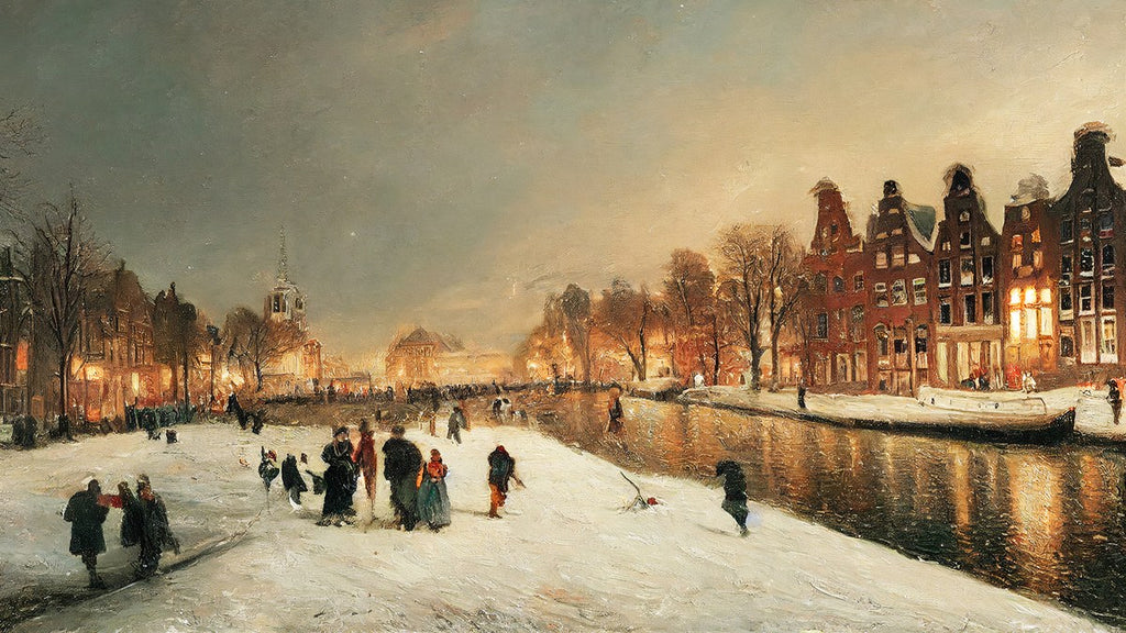 Amsterdam Canal Dusk artwork