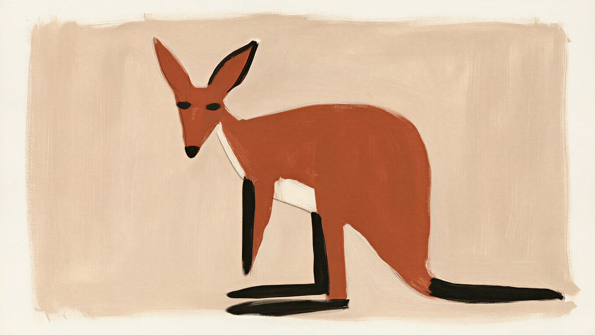 Clay Red Wallaby artwork