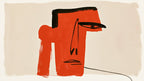 Red Block Profile Face artwork