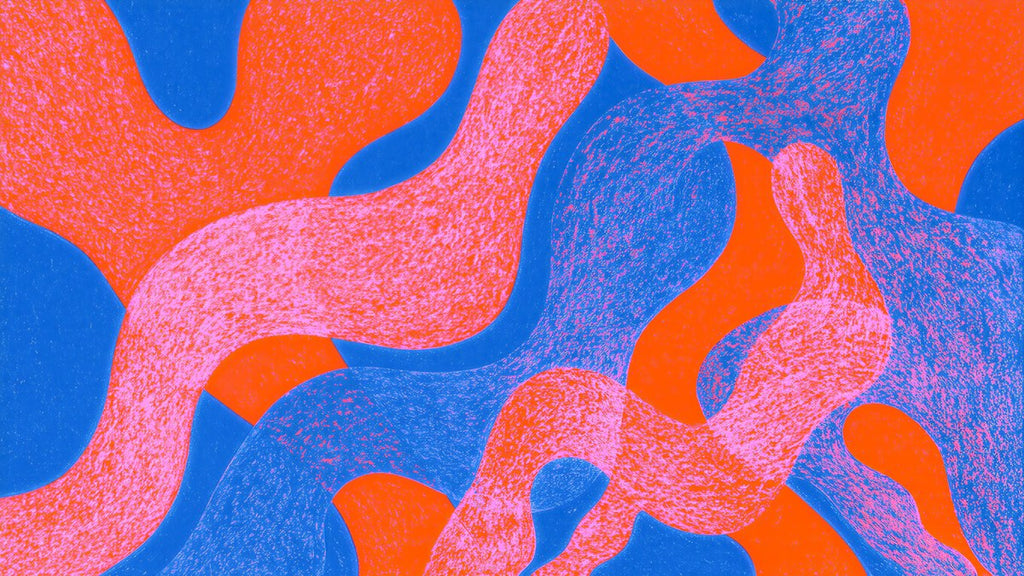 Speckled Wavy Ribbons artwork
