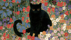 Black Cat Flower Garden artwork