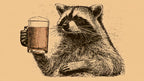 Beer Mug Raccoon artwork