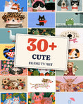 Cute Bundle of 33: every artwork of the bundle in a grid