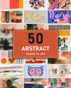 Abstract Bundle of 50: every artwork of the bundle in a grid