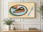 Chocolate Tart and Espresso art on a TV in a living room