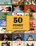 Funny Bundle of 50: every artwork of the bundle in a grid