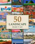 Landscape Bundle of 50: every artwork of the bundle in a grid
