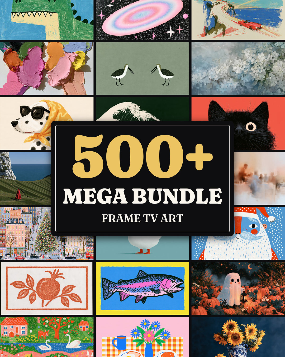 Mega Bundle of 505: every artwork of the bundle in a grid