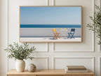 Sea View Terrace art on a TV in a living room