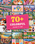 Colorful Bundle of 71: every artwork of the bundle in a grid