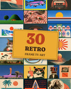 Retro Bundle of 30: every artwork of the bundle in a grid