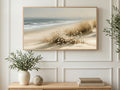 Daisies on the Dunes art on a TV in a living room