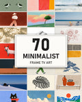Minimalist Bundle of 70: every artwork of the bundle in a grid