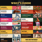 What's inside: 17 Frame TV art bundles in one, each with its number of artworks, 505 different artworks in total